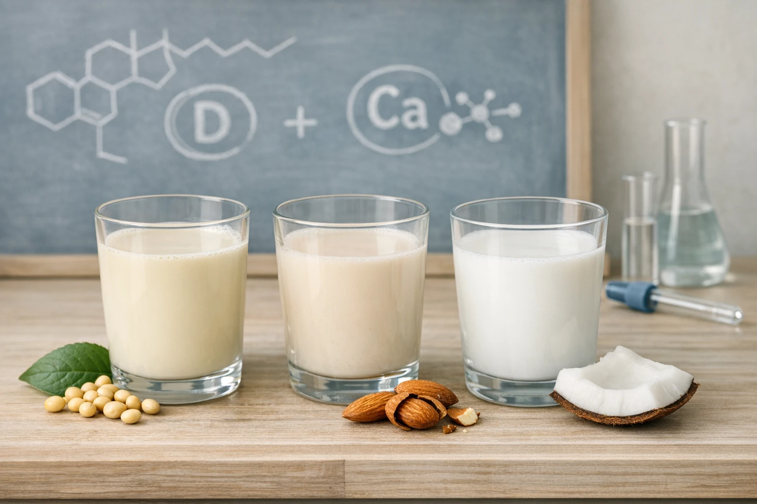 Alternative al latte vaccino: soia, mandorla, cocco — proprietà e limiti scientifici