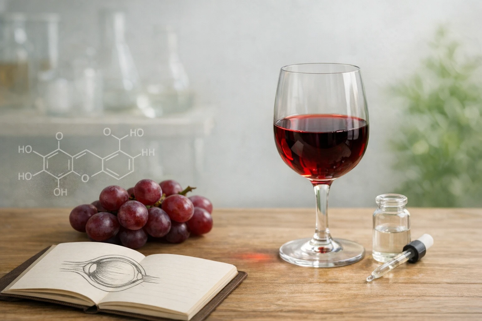 Vista e vino rosso, l’alleanza vincente per contrastare la cataratta