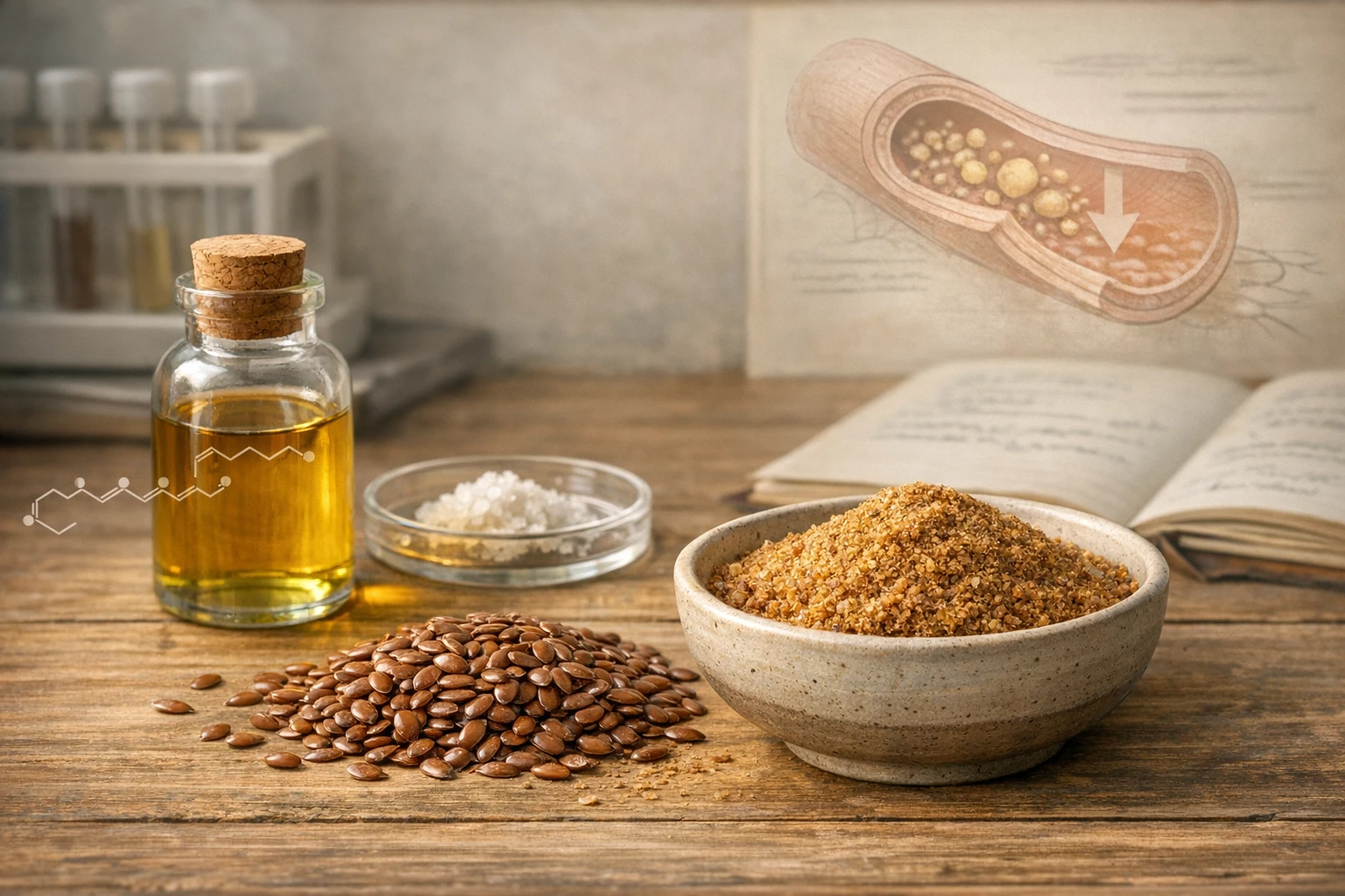 Flaxseed for athletes and heart health: evidence on cholesterol, blood pressure and performance