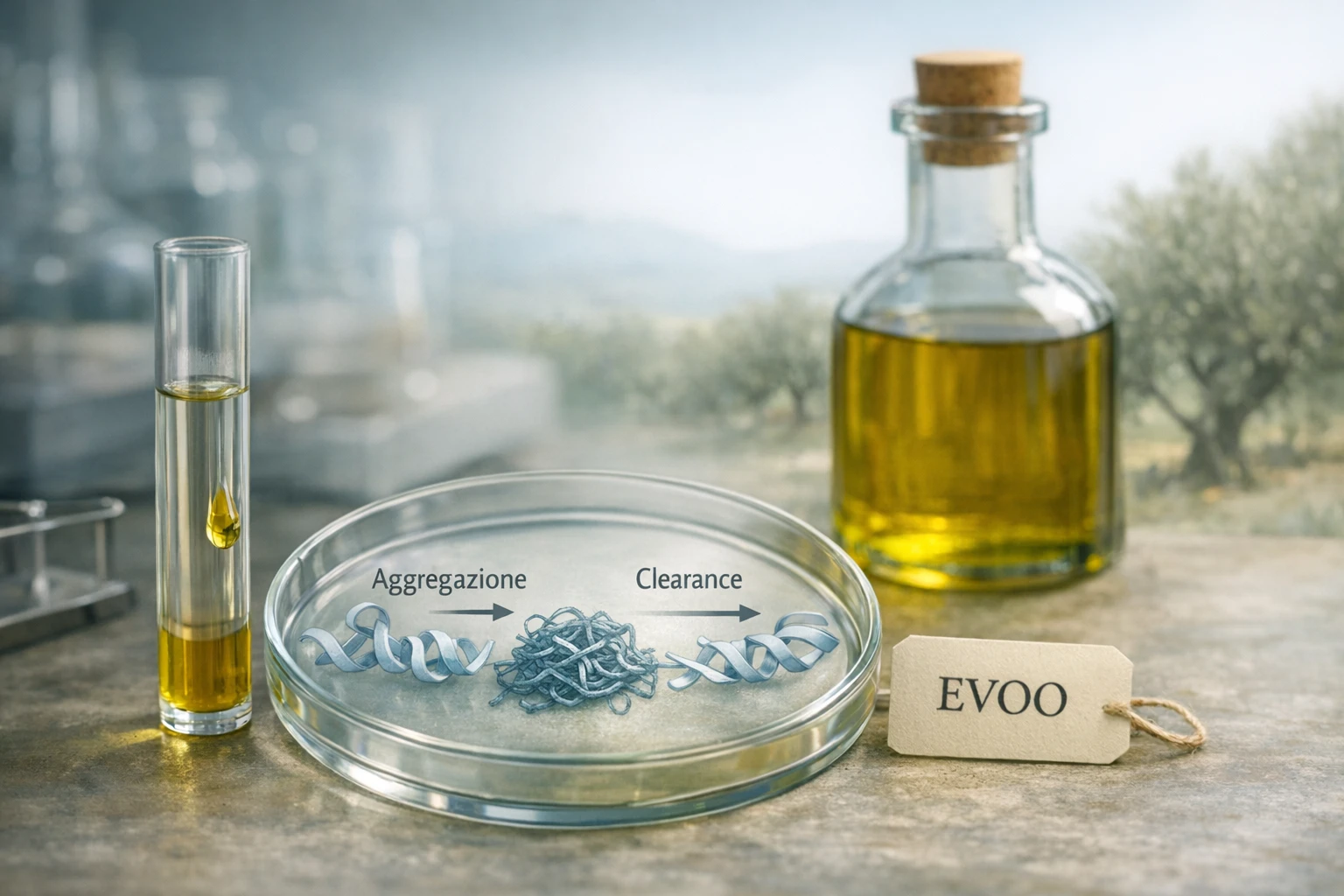 Ecco come l’olio extra vergine di oliva può contribuire alla protezione contro l’Alzheimer: evidenze e limiti