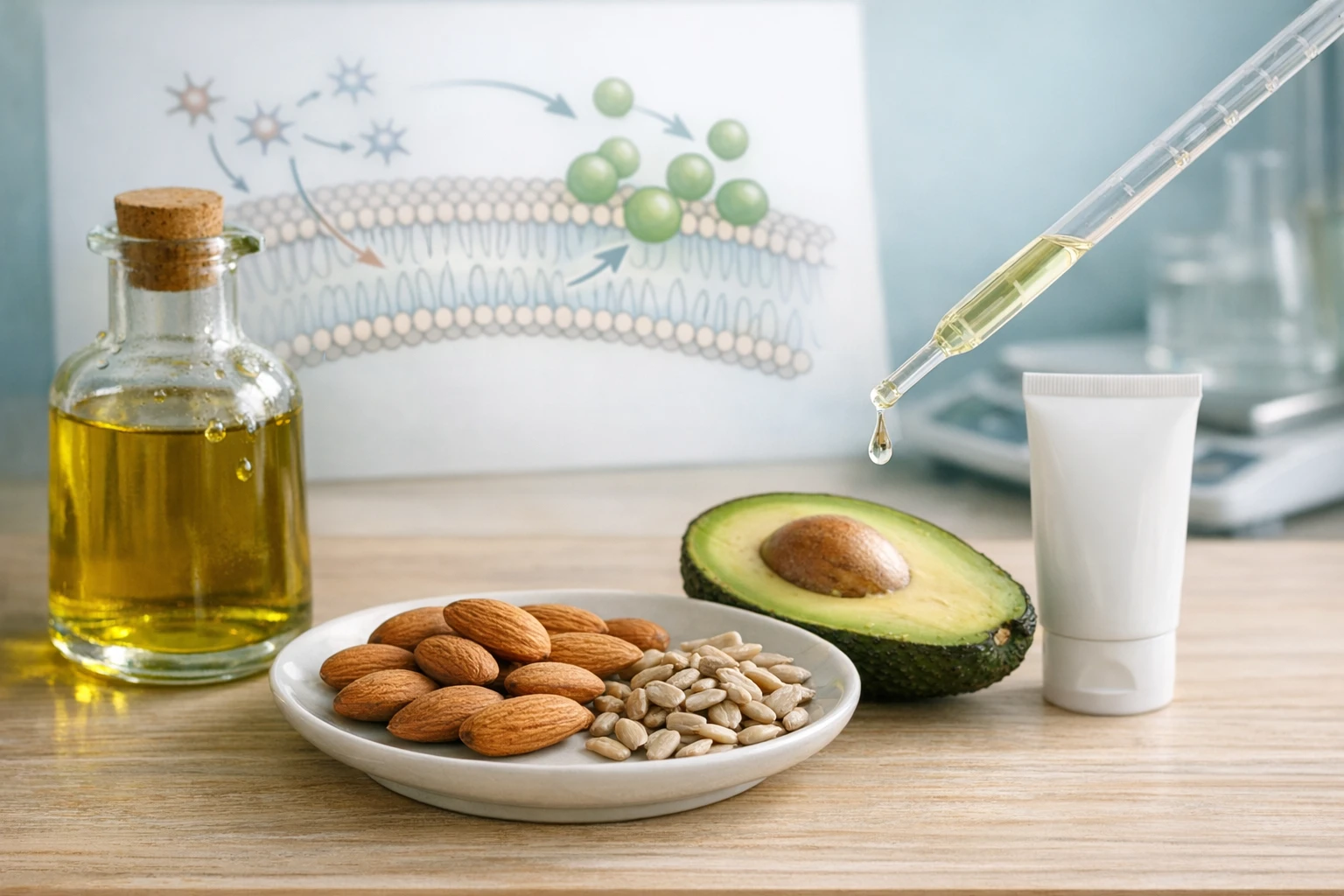 Vitamina E: antiossidante, evidenze scientifiche e implicazioni per la salute