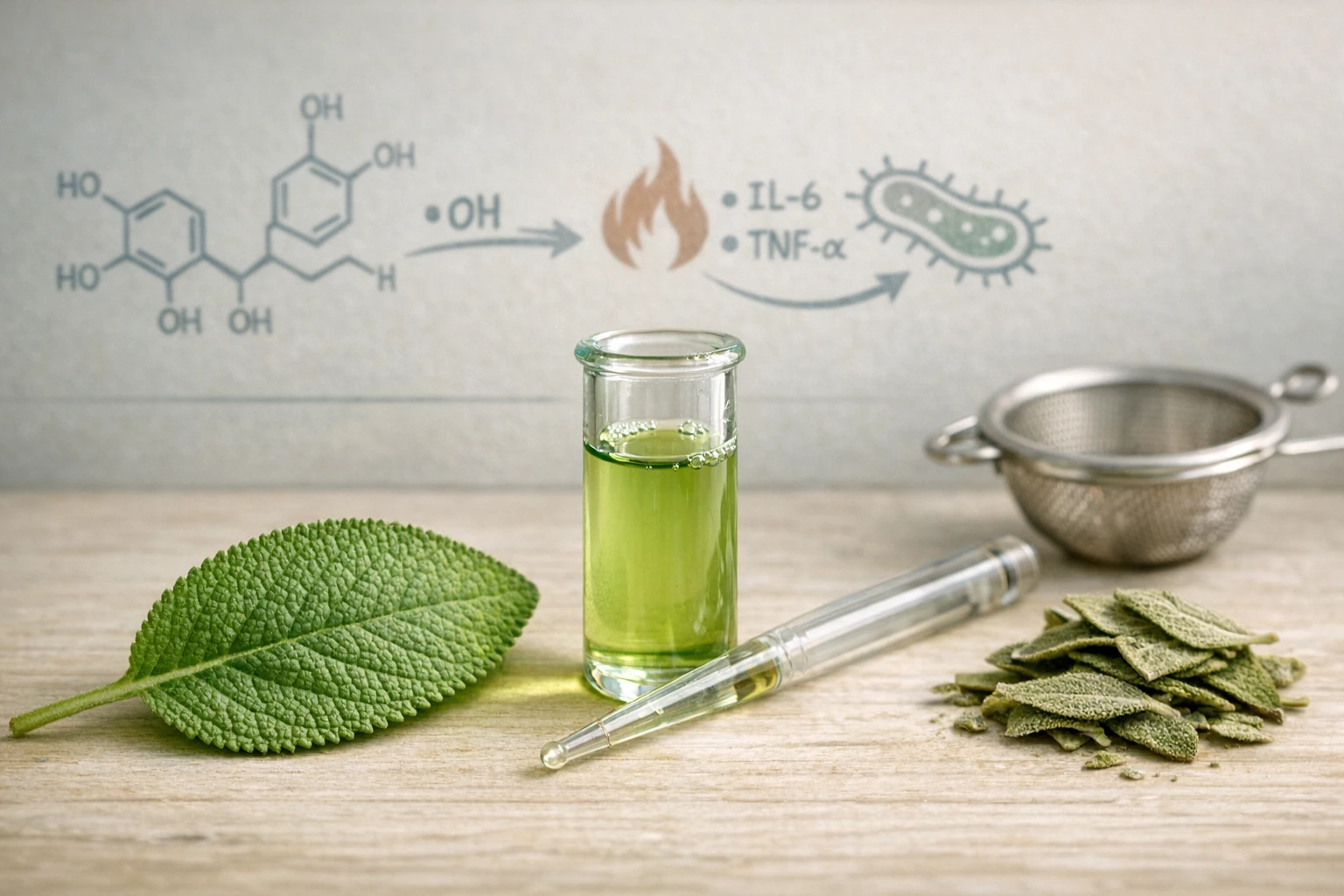 La salvia è un potente antinfiammatorio e un antisettico naturale