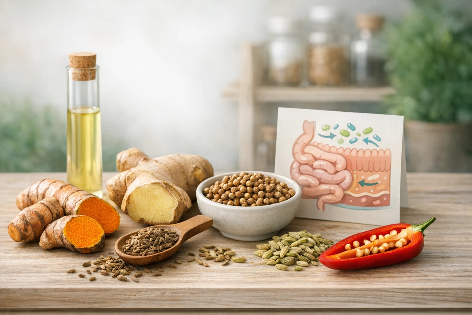 Erbe e spezie per l’intestino: cosa dice la scienza